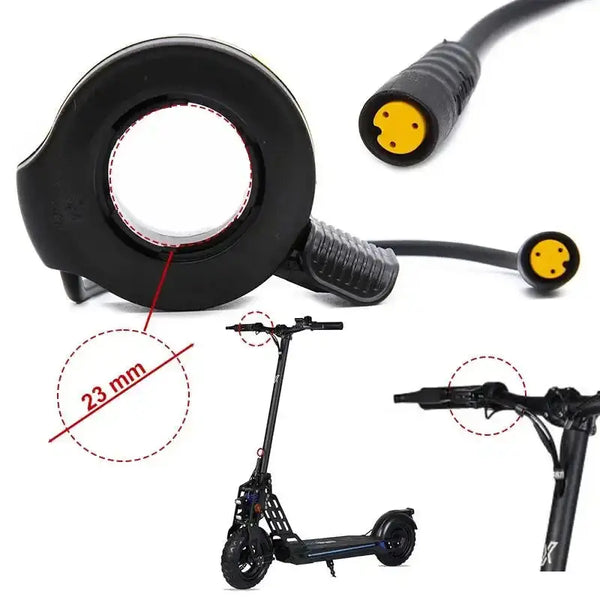 Accélérateur Ecoxtrem pour Trottinette Électrique avec connecteur étanche pour une conduite optimale