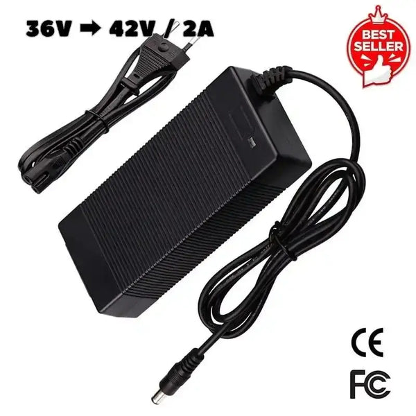 Chargeur draisienne 36V ➡️ 42V / 2A TROTT-RIDERS