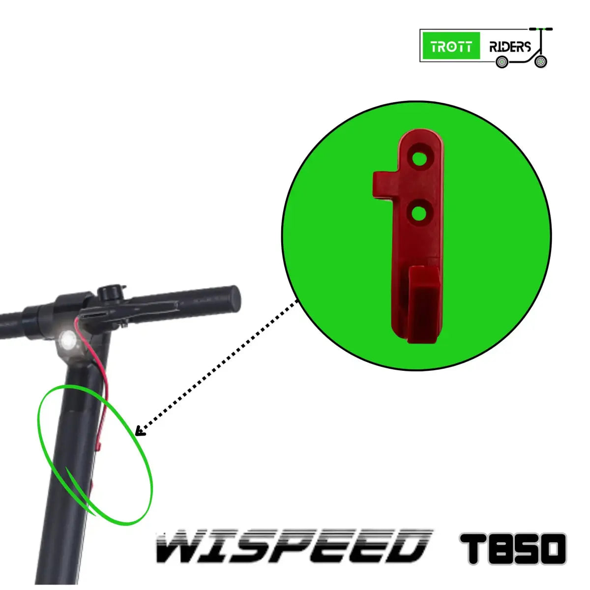 Crochet guidon Wispeed T850 - Trott-Riders