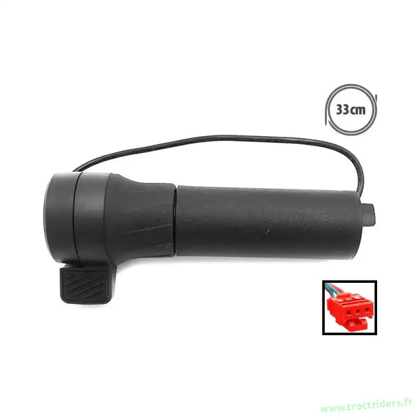 Image d’une gâchette électrique noire avec câblage pour Ninebot Segway ZT3 Pro