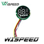 Affichage trottinette Wispeed T855 avec écran rond digital et câbles, partenaire idéal