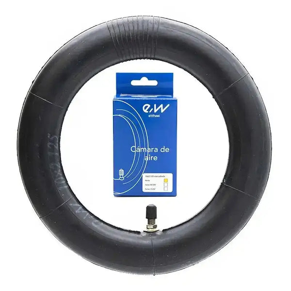 Chambre à air 10x2,125 valve droite pour trottinette électrique avec packaging bleu