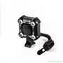 Horne de vélo noir avec cordon enroulé, compatible avec phare à LED pour trottinette électrique fiable