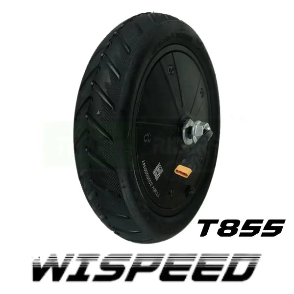 Roues de trottinette électrique noire pour Moteur Wispeed T855, rechange officielle