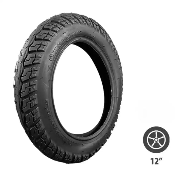 Pneu draisienne noir résistant avec résistance aux crevaisons, qualité supérieure