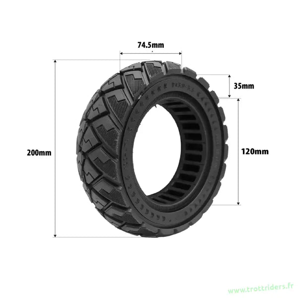 Pneu plein 9x3.0-5.5 pour Kukirin G2 Pro, pièces détachées trottinette électrique