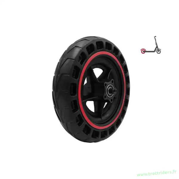 Roue arrière Urbanglide 100 Max 100 Pro2 avec pneu noir et jante rouge, livraison gratuite