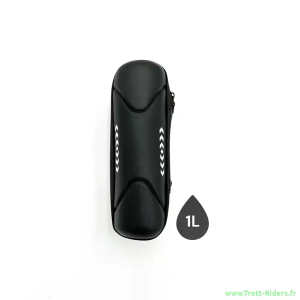 Sacoche de transport trottinette électrique noire zippée cylindricale pour mobilité urbain