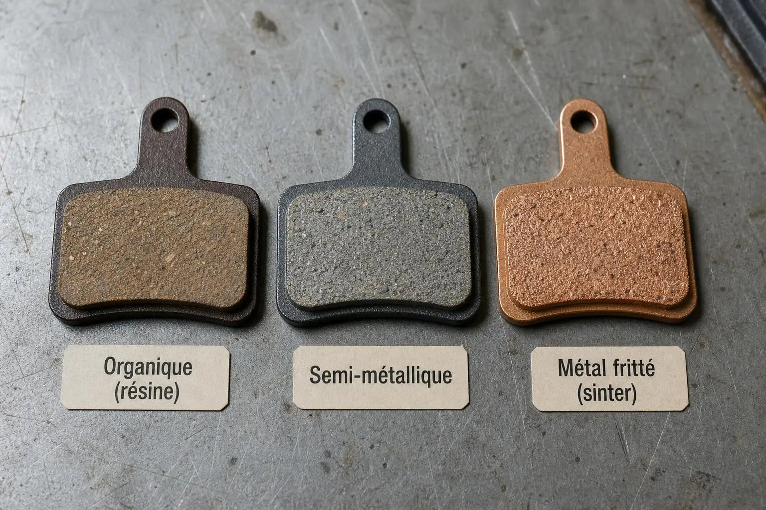 Plaquettes de frein métalliques vs semi-métalliques : comment choisir ?