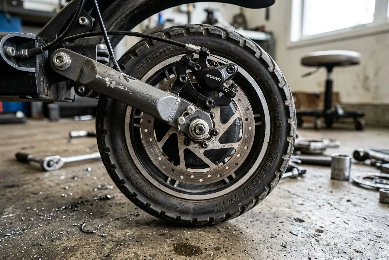 Trottinette électrique fait du bruit : diagnostic roue et moteur