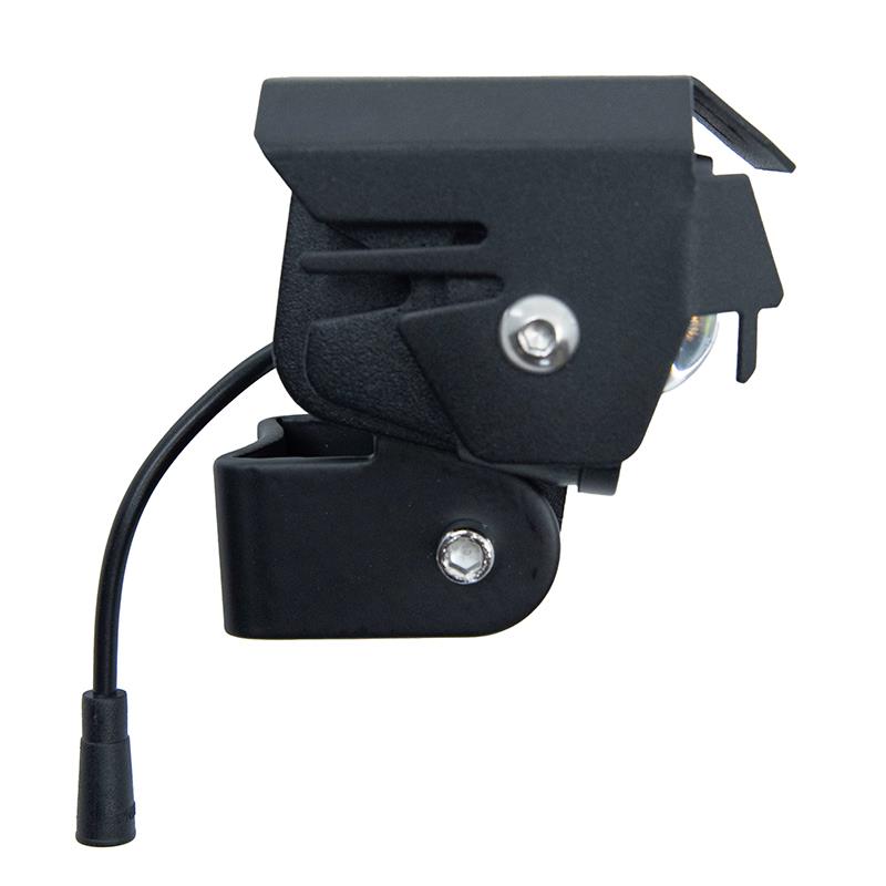 Détail du phare LED avec klaxon Kukirin G3 Pro