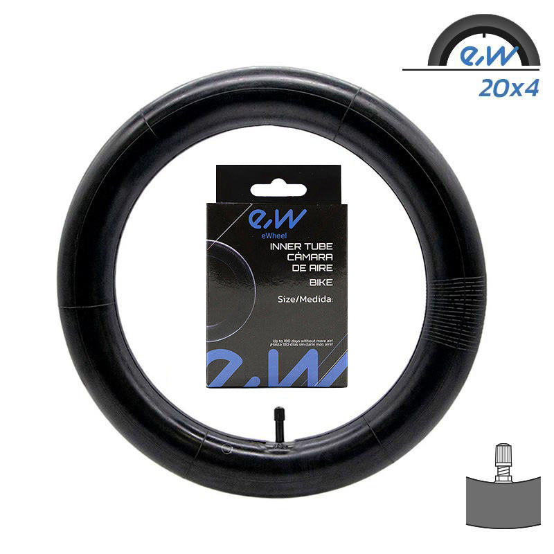 Chambre à air Fat Bike 20x4.00 valve droite Ewheel