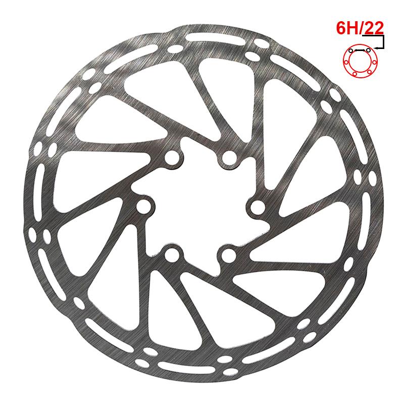 Disque de frein EWD002 140mm 6 trous argenté pour trottinette électrique