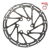 Disque de frein EWD002 140mm 6 trous argenté pour trottinette électrique