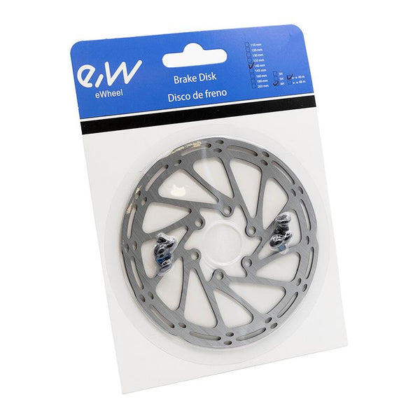 Disque de frein EWD002 140mm argenté — design ventilé