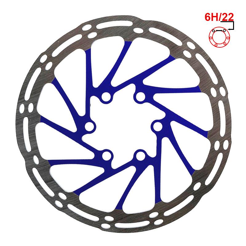 Disque de frein EWD002 140mm 6 trous bleu