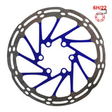 Disque de frein EWD002 140mm 6 trous bleu