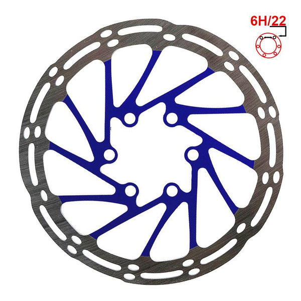 Disque de frein EWD002 140mm 6 trous bleu