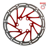 Disque de frein EWD002 140mm 6 trous rouge