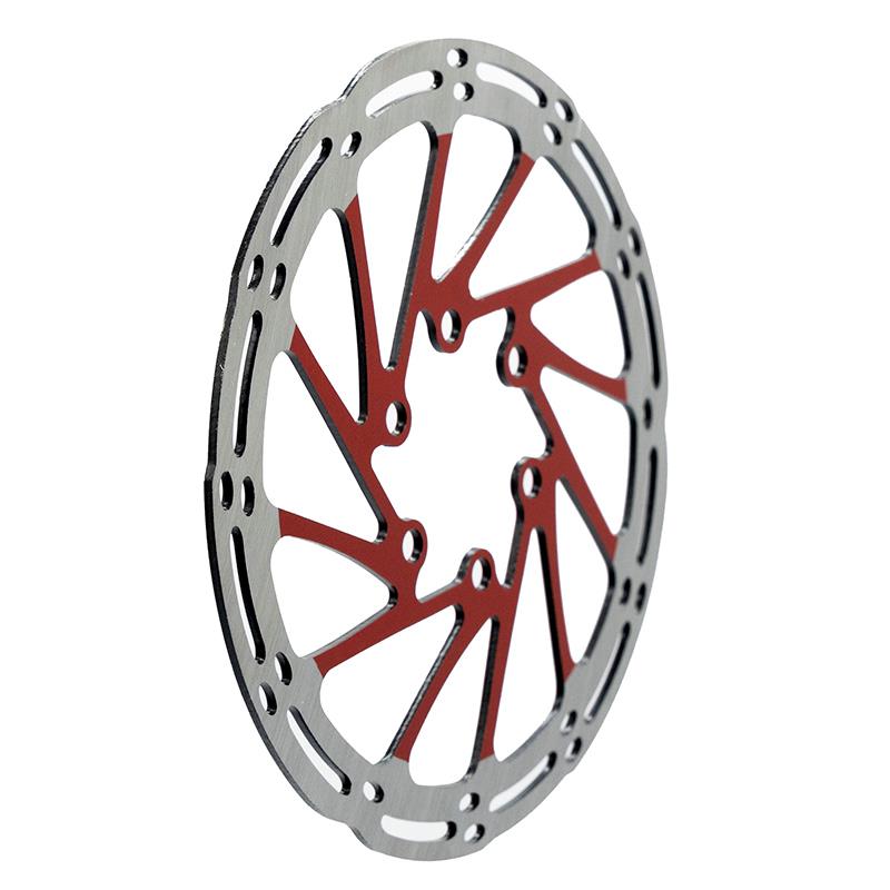 Disque de frein EWD002 140mm rouge — fixation 6 trous