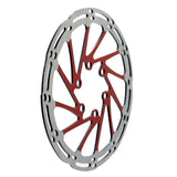 Disque de frein EWD002 140mm rouge — fixation 6 trous