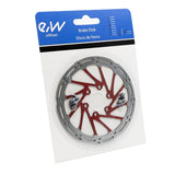 Disque de frein EWD002 140mm rouge — design ventilé