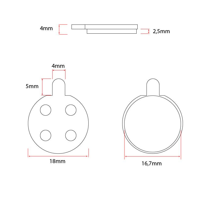 Plaquettes de frein CT003 compatibles Xiaomi et Ninebot