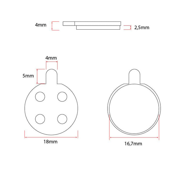 Plaquettes de frein CT003 compatibles Xiaomi et Ninebot