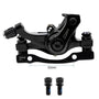 Étrier de frein à disque mécanique arrière Kukirin G2 Master / Smartgyro Ryder — vue profil gauche, entraxe 52mm, référence F160/R140, 2 vis de fixation incluses.