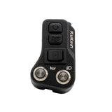 Commodo Kukirin vue frontale boutons power D/S klaxon phares sur fond blanc
