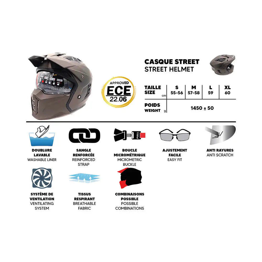 Casque Street FRV : Sécurité Urbaine