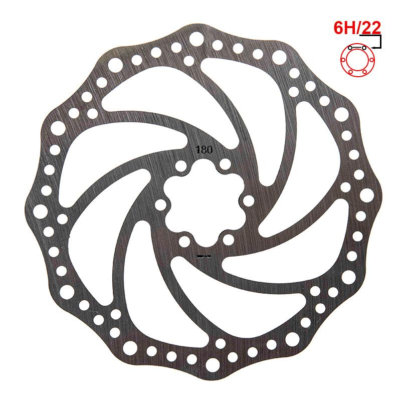Disque de frein R6.1 – 180 mm 6 trous entraxe 44 mm (avec vis)