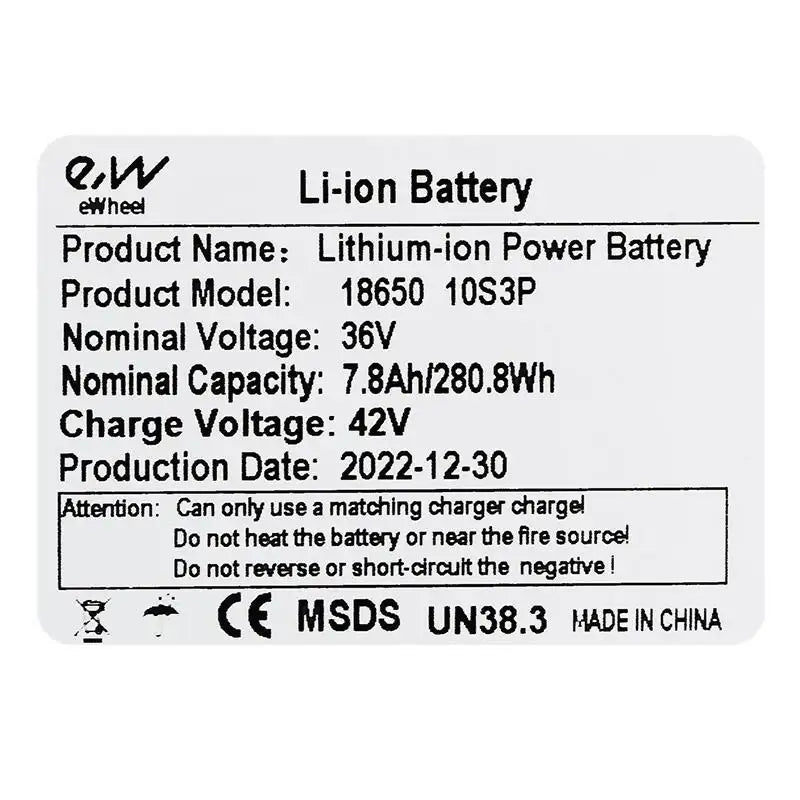 Batterie Wispeed T855 36V 7,8Ah