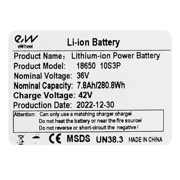 Batterie Wispeed T855 36V 7,8Ah