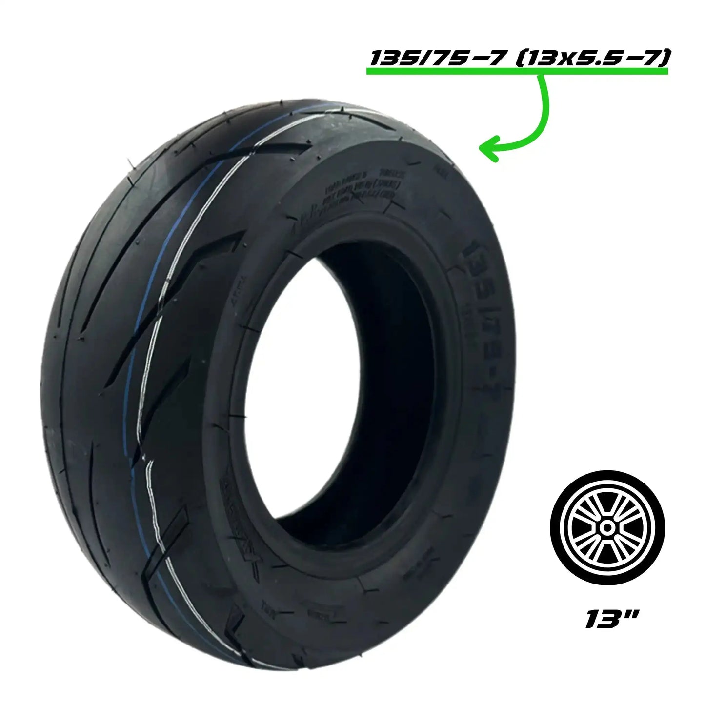 Pneu tubeless 135/75-7 (13x5.5-7) Trott-Riders