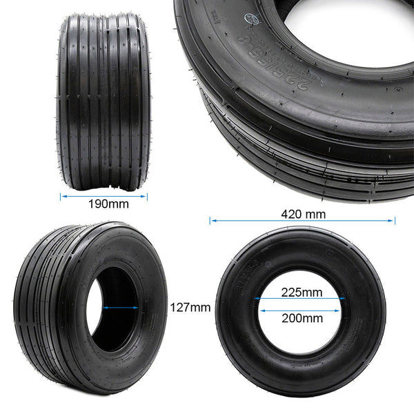 Pneus Tubeless (sans chambre à air) 18x9.5-8 / 225/55-8 lisse