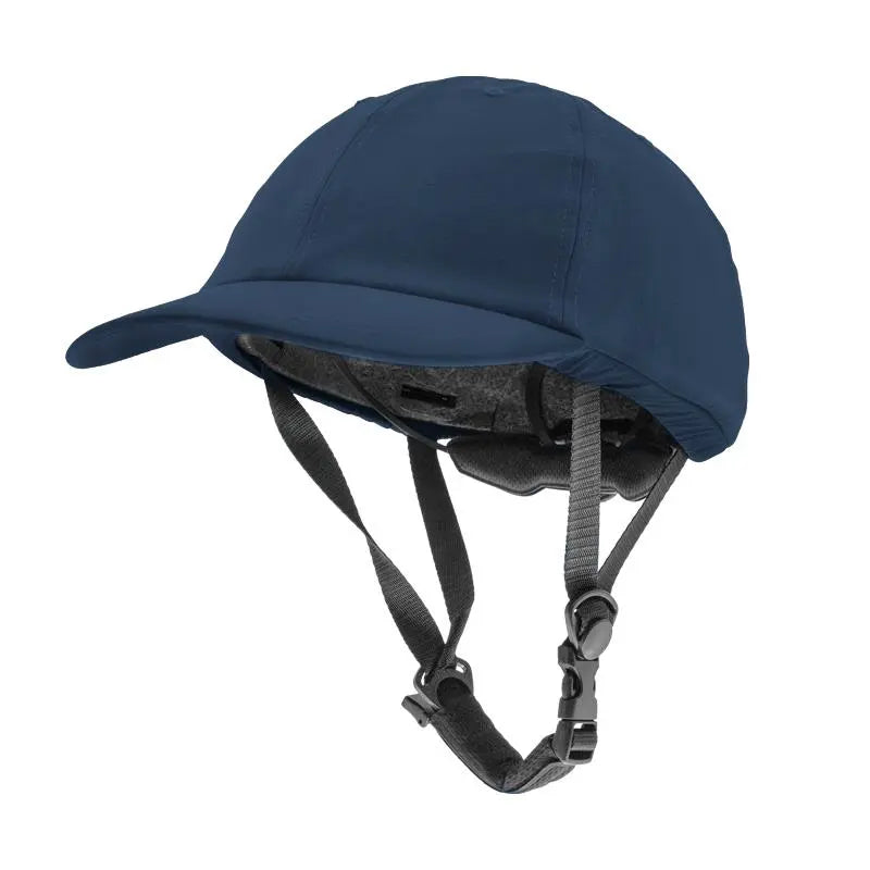 Casque avec Casquette CP01 Bleu – Protection Trott-Riders