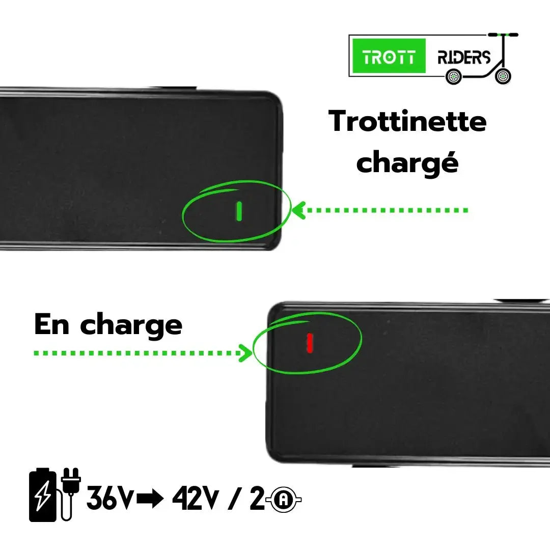 Chargeur de trottinette 36V - Trott-Riders