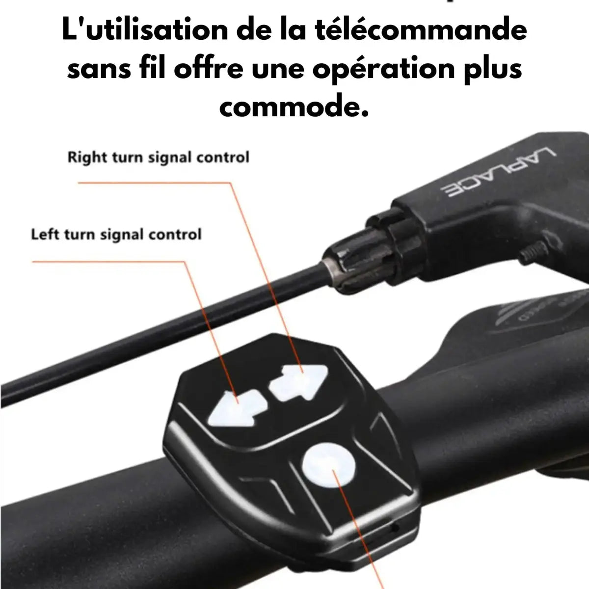 Feu arrière avec clignotants et télécommande sans fil trottinette électrique - Trott-Riders