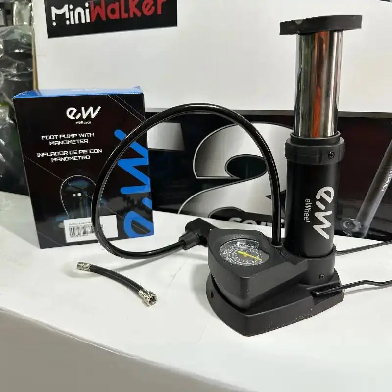 Gonfleur à pied avec manomètre ewheel
