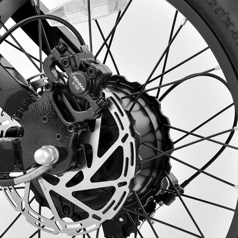 NAVY Fatbike Électrique 20" 250W 48V 15Ah - Vélo Électrique Tout Terrain Aluminium Bleu Marine