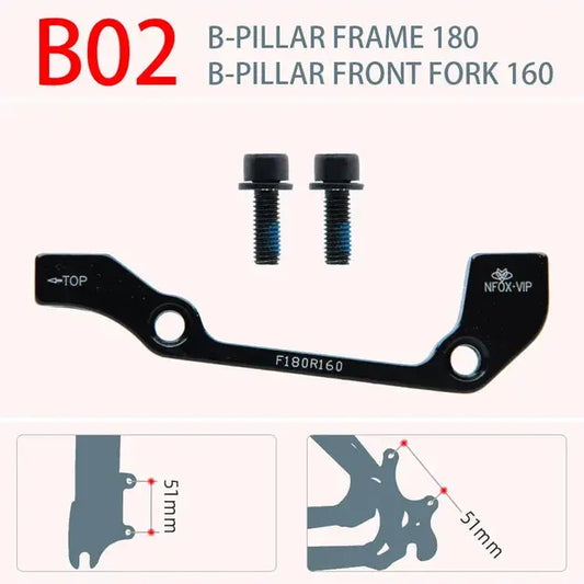 Adaptateur pour étrier, 160/180/203mm IS/PM, pour disque de frein x 2 Trott-Riders