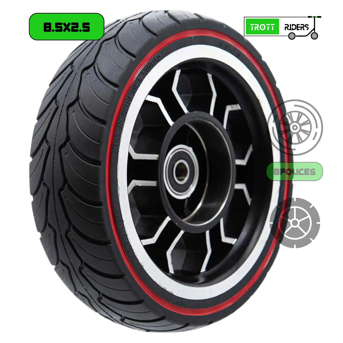 Pneu Plein Ultraléger 8x2,5 pour Dualtron Mini - Trott-Riders