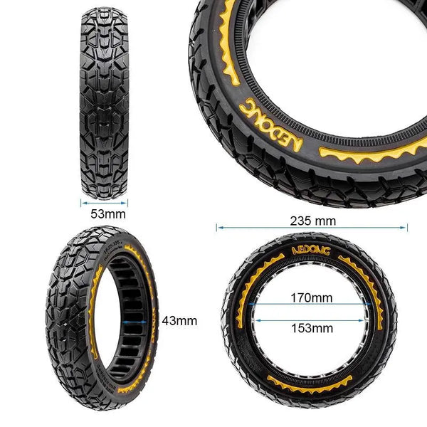 Pneu plein Offroad 10x2,125-6,5/B34 Trott-Riders