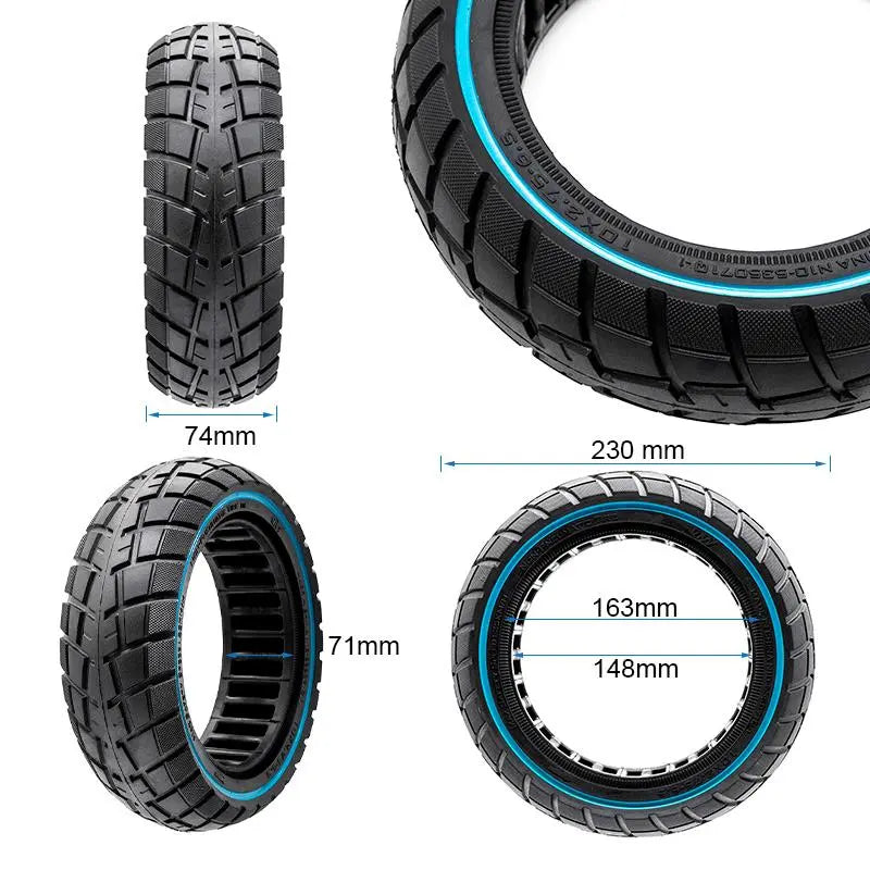 Pneu pleine ultralégère tout terrain 10x2,75-6,5/B55 Trott-Riders
