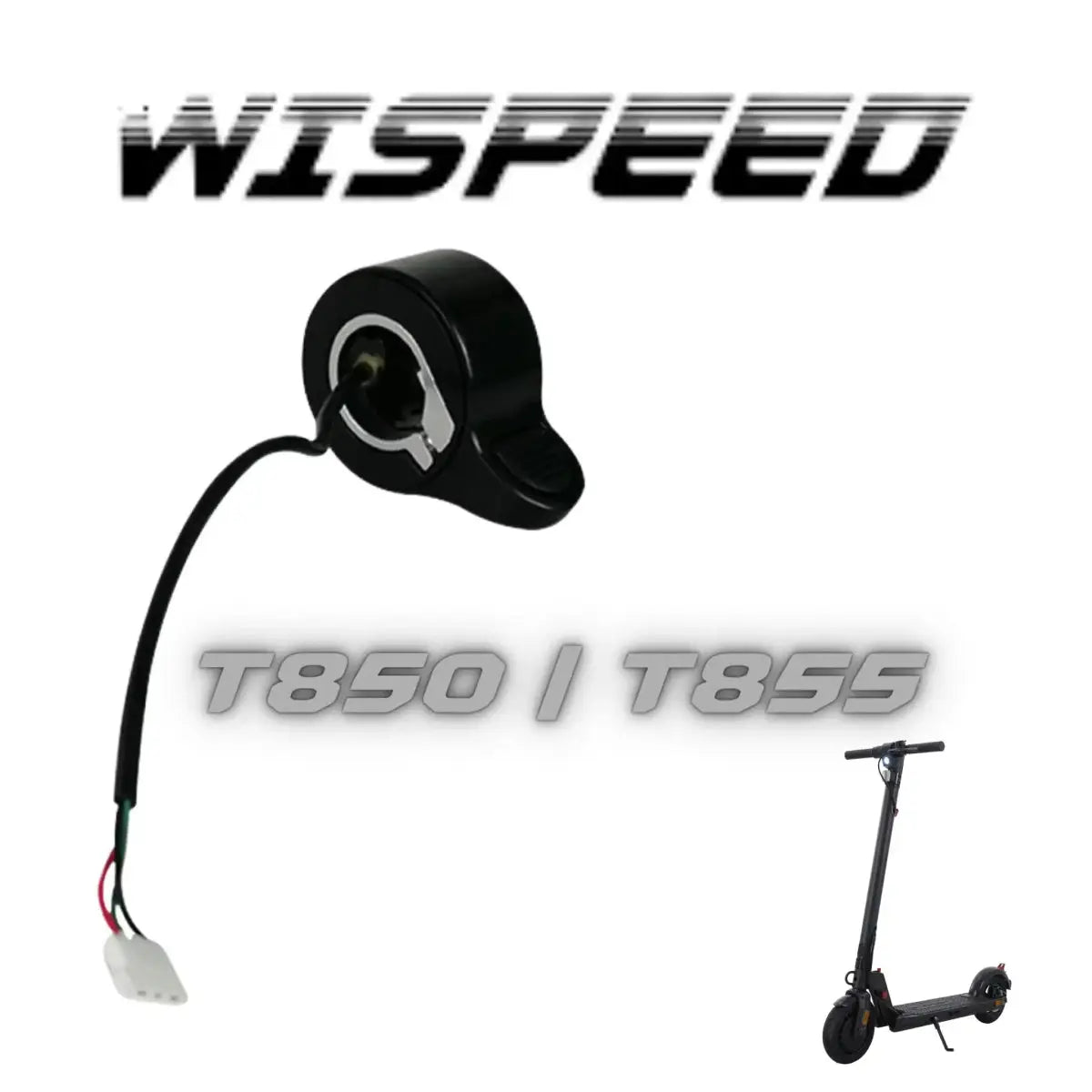 Accélérateur trottinette électrique Wispeed T855 / T850 - Trott-Riders