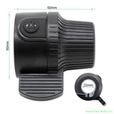 Ampoule LED vélo électrique noire avec dimensions pour accélérateu Kukirin G2/3/4 bouton de démarrage