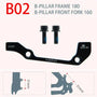 Adaptateur pour étrier vélo, pièce détachée trottinette électrique compatible IS/PM 160-203mm