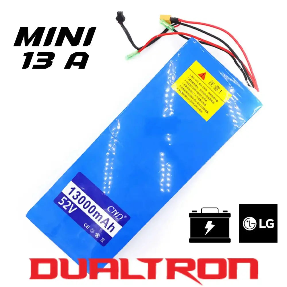 Batterie 52v 13ah LG pour Dualtron Mini trottinette électrique, vue de face