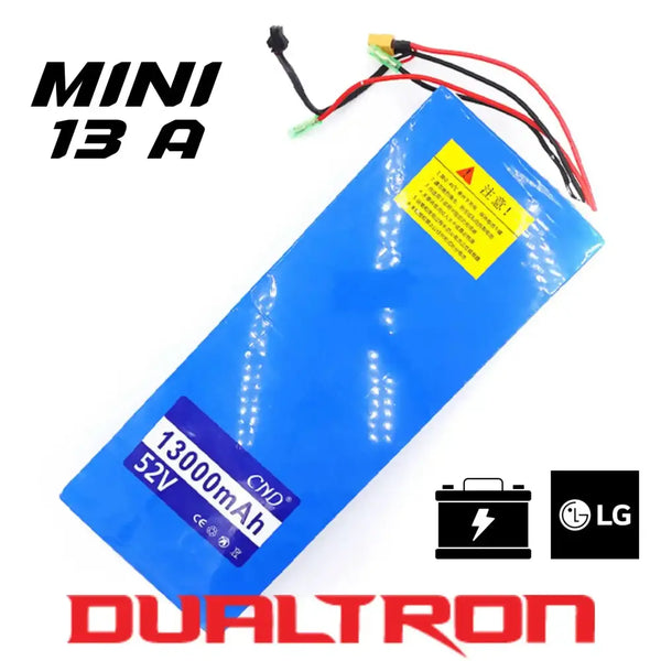 Batterie 52v 13ah LG pour Dualtron Mini trottinette électrique, vue de face